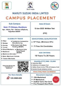 Maruti Suzuki FTE ITI Recruitment 2025 Maruti Suzuki Career Apply Online 2 Maruti Suzuki FTE ITI Recruitment 2025 Maruti Suzuki Career Apply Online
